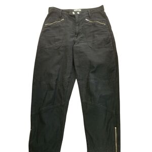 FRAME Black Pants with Zipper Details